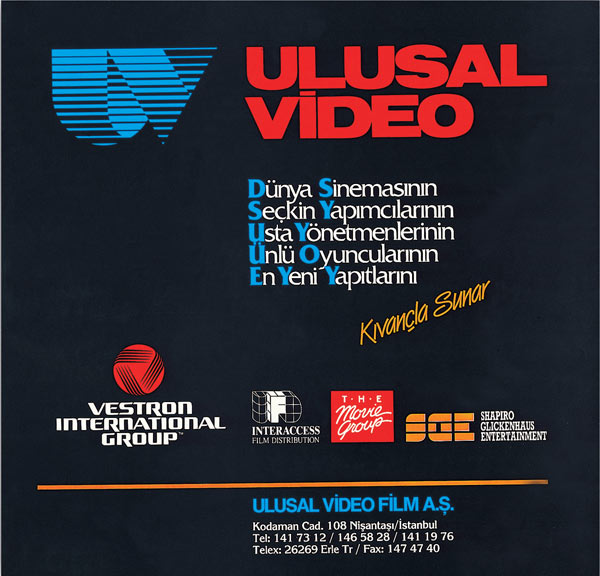 Ulusal Videonun Kuruluşunun Tanıtım Broşürü
